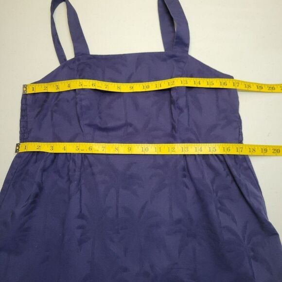 Tori Richard Slim Shady Irina Jacquard Palm Tree Print Mini Dress Navy - Picture 11 of 13